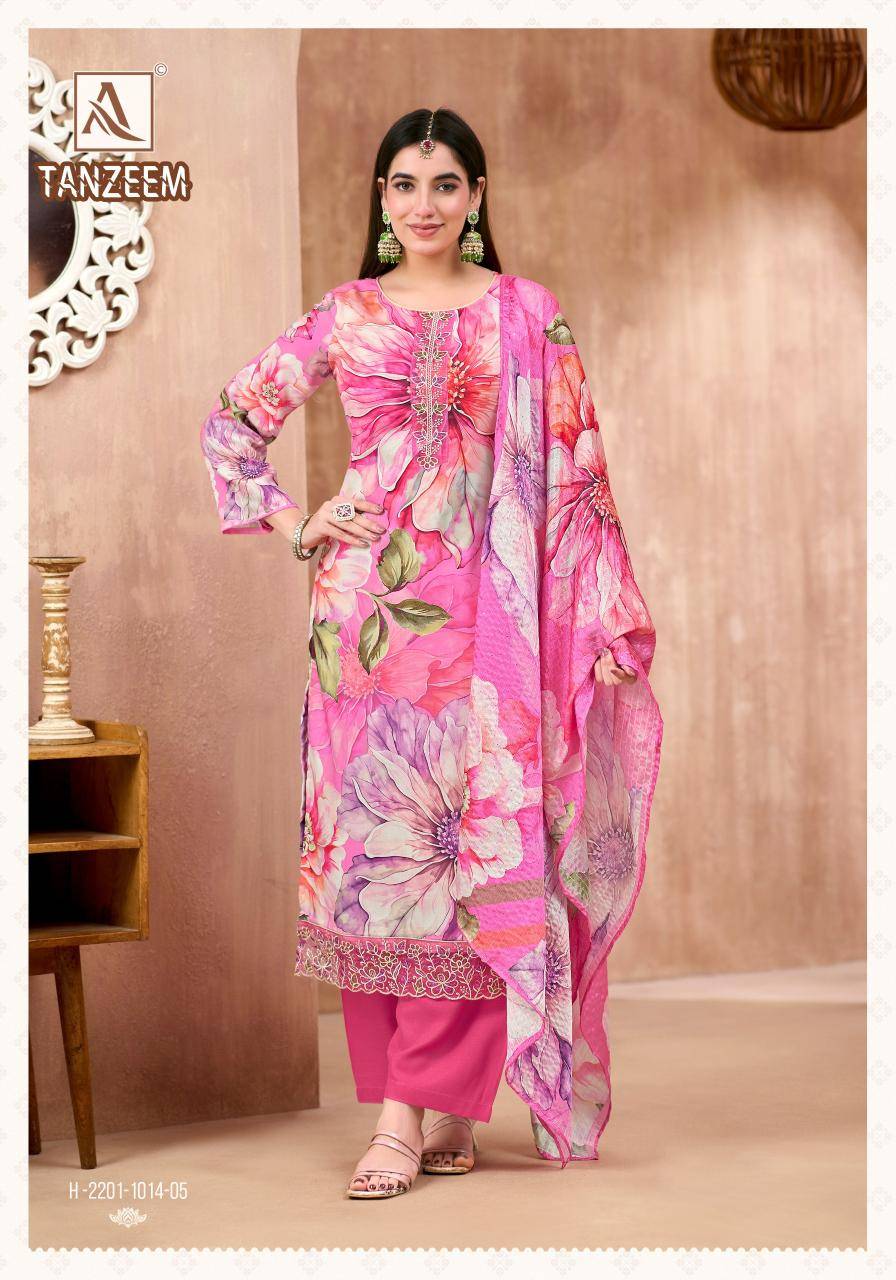 Alok suit tanzeem Latest dress material designs in Delhi